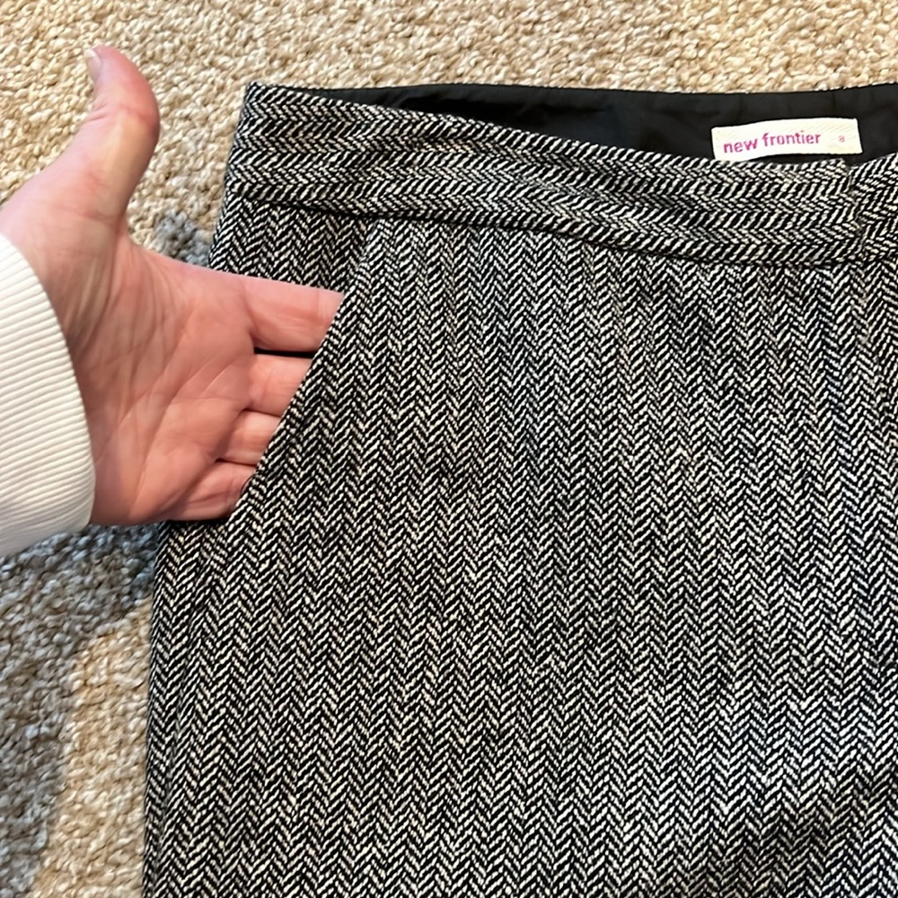 New Frontier Fully Lined Chevron/Herringbone Patt… - image 7